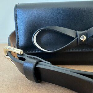 Kate Spade Women's S/M Leather Black Belt Bag Handbag $98